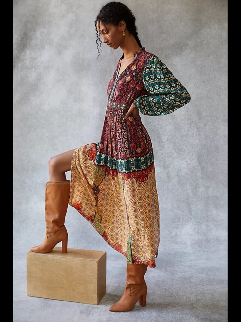 Anthropologie Bhanuni by Jyoti Patterned Maxi Dress